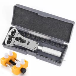 Adjustable Watchmaker Repair Tools Screw Back Remover Wrench Watch Back Case Cover Holder Opener Three Jaw Open Cover Tool
