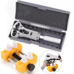 Adjustable Watchmaker Repair Tools Screw Back Remover Wrench Watch Back Case Cover Holder Opener Three Jaw Open Cover Tool