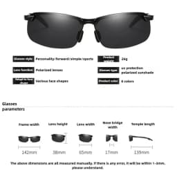 Day and Night Vision Sunglasses Polarized Smart Photochromic Sun Glasses for Man Woman Camping Fishing Driving Climbing Cycling