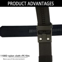 TUSHI Brand Double Layered Thickened Tactical Belt Men's Outdoor Nylon 3.8 Wide Upgraded Automatic Buckle Gun Belt