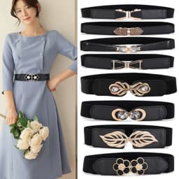 Women's Elastic Wide Waist Belt Stretchy Classic Cinch Belts Fashion Waistband For Dresses