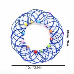 Educational Fidget Toys For Kids And Adults - Mandala Decompression Flower Basket & Steel Ring Sensory Halloween Christmas Gift