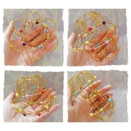 Educational Fidget Toys For Kids And Adults - Mandala Decompression Flower Basket & Steel Ring Sensory Halloween Christmas Gift