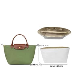 Purse Organizer Insert for Handbags, Felt Bag Organizer for Tote & Purse,  Compatible with longchamp