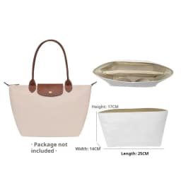 Purse Organizer Insert for Handbags, Felt Bag Organizer for Tote & Purse,  Compatible with longchamp