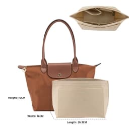 Purse Organizer Insert for Handbags, Felt Bag Organizer for Tote & Purse,  Compatible with longchamp