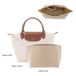 Purse Organizer Insert for Handbags, Felt Bag Organizer for Tote & Purse,  Compatible with longchamp