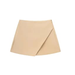 HXAO Skort For Women High Waist White Black Skirt Pants Woman Summer 2024 Asymmetric Khaki Skirt Shorts Casual Women's Skort