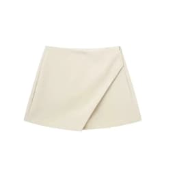 HXAO Skort For Women High Waist White Black Skirt Pants Woman Summer 2024 Asymmetric Khaki Skirt Shorts Casual Women's Skort