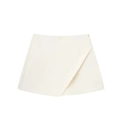 HXAO Skort For Women High Waist White Black Skirt Pants Woman Summer 2024 Asymmetric Khaki Skirt Shorts Casual Women's Skort