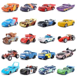 Pixar Racing 3 Lightning McQueen Jackson Storm Saligidor White Police Die-Cast Metal 1:55 Alloy Model Toys Cars Gifts