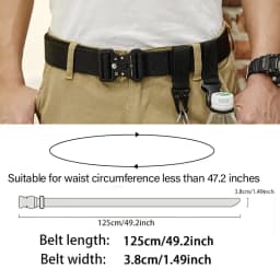 Men's Belt Outdoor Hunting Tactical Multi Function Belt Multi-Function Buckle High Quality Nylon Belt Nylon Male Strap