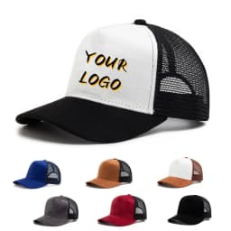 Unisex 5 Panel Mesh Suede Trucker Hat Custom Print Logo Men Baseball Cap Spring Summer Breathable Sports Hats Women Gorros