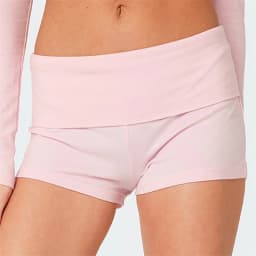 Women Seamless Low Rise Lounge Shorts Y2k Fold Over Skinny Shorts Summer Casual Female Boyshorts Pjs Sleepwear