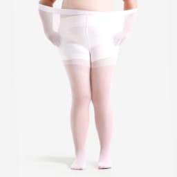 Women Plus Size 20 Denier Sheer Tights High Waist Nylon Pantyhose Super Elastic XL-4XL Large Size for Big Ladies 150kg/330lbs