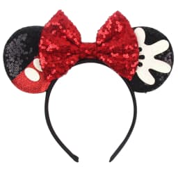 2026 Newest Cartoon Mouse Ears Headband Kid Adult Festival Party Sequin Bow Hairband Women Baby Girl Party Hair Accessories Gift