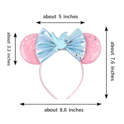 2026 Newest Cartoon Mouse Ears Headband Kid Adult Festival Party Sequin Bow Hairband Women Baby Girl Party Hair Accessories Gift