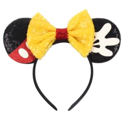 2026 Newest Cartoon Mouse Ears Headband Kid Adult Festival Party Sequin Bow Hairband Women Baby Girl Party Hair Accessories Gift