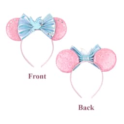 2026 Newest Cartoon Mouse Ears Headband Kid Adult Festival Party Sequin Bow Hairband Women Baby Girl Party Hair Accessories Gift