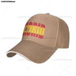Madrid Baseball Cap The capital of Spain Trendy Trucker Hat Summer Unisex Outdoor Fashion Printed Snapback Cap