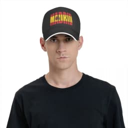 Madrid Baseball Cap The capital of Spain Trendy Trucker Hat Summer Unisex Outdoor Fashion Printed Snapback Cap