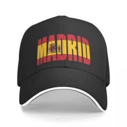 Madrid Baseball Cap The capital of Spain Trendy Trucker Hat Summer Unisex Outdoor Fashion Printed Snapback Cap