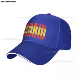 Madrid Baseball Cap The capital of Spain Trendy Trucker Hat Summer Unisex Outdoor Fashion Printed Snapback Cap