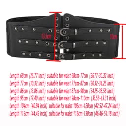 Ladies' Punk Hollow Elastic Waist Decorative Wide Girdle slim Belts For Women Pin buckel Corset Cummerbund On Shirt Coat Suit