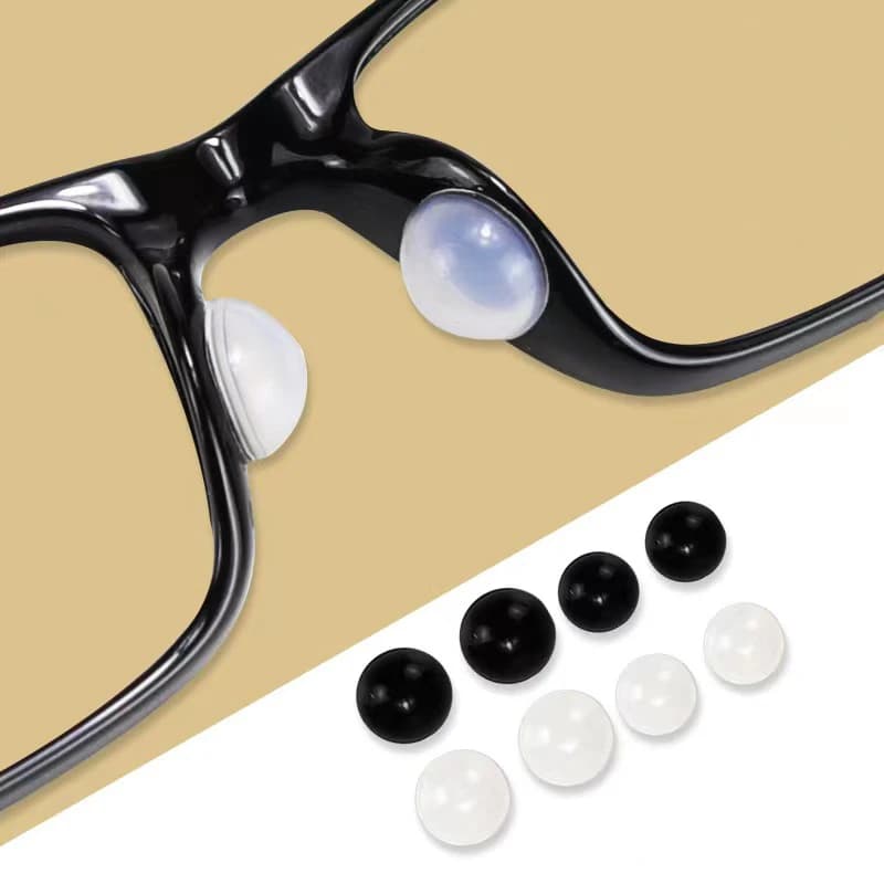 4pairs/lot Glasses Accessories Anti Slip Nose Pad For Glasses Non Slip Silicone Soft Nose Pads Airbag Nose Holder For Sunglasses