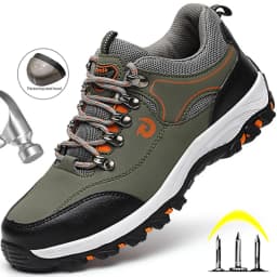 Steel Toe Shoes Men Work Safety Boots Sneakers Male Constrcution Puncture-Proof Work Safety Shoes Man Security Boots Work Shoes
