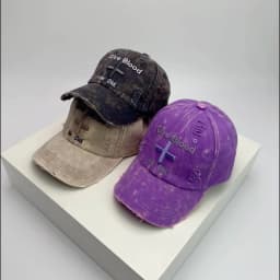 New Unisex Letter Embroidery American Vintage Baseball Hats Broken Breathable Casual Sunshade Peaked Caps Versatile Fashion Ins