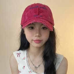 New Unisex Letter Embroidery American Vintage Baseball Hats Broken Breathable Casual Sunshade Peaked Caps Versatile Fashion Ins