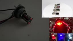 1Pcs 1157 LED Strobe Brake Light BAY15D LED 64SMD DRL Water Flashing Reversing Parking Lamp Motorcycle Car Turn Signal Tail Lamp