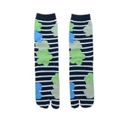 Colorful Cartoon Combed Cotton Women's Two Toe Socks Grapes Waves Carp Japanese Harajuku Funny Cute Sandals Tabi Socks Sokken