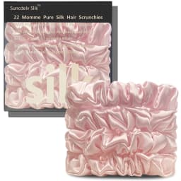 100% Natural Silk Solid Color Hair Ties High Quality Hair Scrunchies Women Big Hairbands Hair Accessories Width 2CM