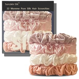 100% Natural Silk Solid Color Hair Ties High Quality Hair Scrunchies Women Big Hairbands Hair Accessories Width 2CM