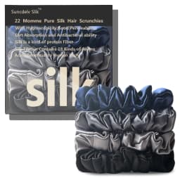 100% Natural Silk Solid Color Hair Ties High Quality Hair Scrunchies Women Big Hairbands Hair Accessories Width 2CM