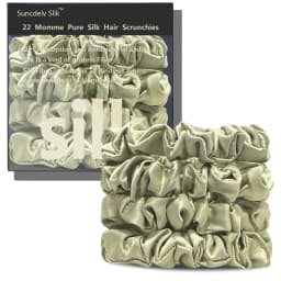 100% Natural Silk Solid Color Hair Ties High Quality Hair Scrunchies Women Big Hairbands Hair Accessories Width 2CM