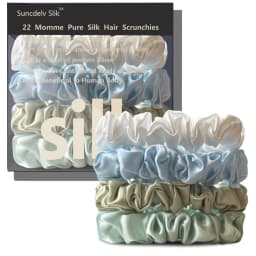 100% Natural Silk Solid Color Hair Ties High Quality Hair Scrunchies Women Big Hairbands Hair Accessories Width 2CM