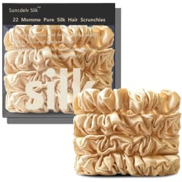 100% Natural Silk Solid Color Hair Ties High Quality Hair Scrunchies Women Big Hairbands Hair Accessories Width 2CM