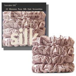 100% Natural Silk Solid Color Hair Ties High Quality Hair Scrunchies Women Big Hairbands Hair Accessories Width 2CM