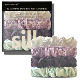 100% Natural Silk Solid Color Hair Ties High Quality Hair Scrunchies Women Big Hairbands Hair Accessories Width 2CM