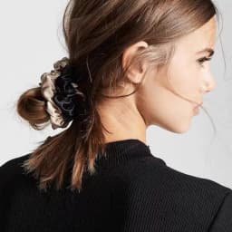 100% Natural Silk Solid Color Hair Ties High Quality Hair Scrunchies Women Big Hairbands Hair Accessories Width 2CM