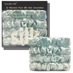 100% Natural Silk Solid Color Hair Ties High Quality Hair Scrunchies Women Big Hairbands Hair Accessories Width 2CM