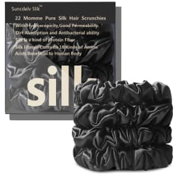 100% Natural Silk Solid Color Hair Ties High Quality Hair Scrunchies Women Big Hairbands Hair Accessories Width 2CM
