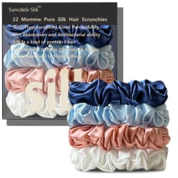 100% Natural Silk Solid Color Hair Ties High Quality Hair Scrunchies Women Big Hairbands Hair Accessories Width 2CM