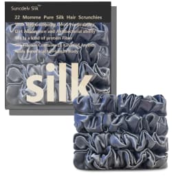 100% Natural Silk Solid Color Hair Ties High Quality Hair Scrunchies Women Big Hairbands Hair Accessories Width 2CM