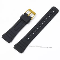 18mm Silicone Rubber Strap for Casio W800H W800H A158/168 AE1200/1300 SGW400 F91W F84 F105/108 Soft Black Watchband Bracelet