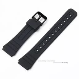 18mm Silicone Rubber Strap for Casio W800H W800H A158/168 AE1200/1300 SGW400 F91W F84 F105/108 Soft Black Watchband Bracelet
