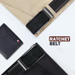 1pc Fashionable Cowhide Black Belt, Automatic Buckle, For Men Daily Life Leisure Time Party Festival Work Business Formal